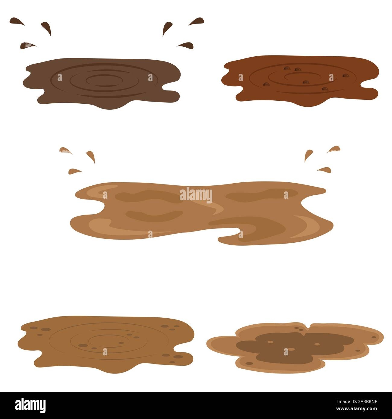 Mud In Puddle Stock Vector Images Alamy Mudpuppy Ring Flash Cards French To English EBay