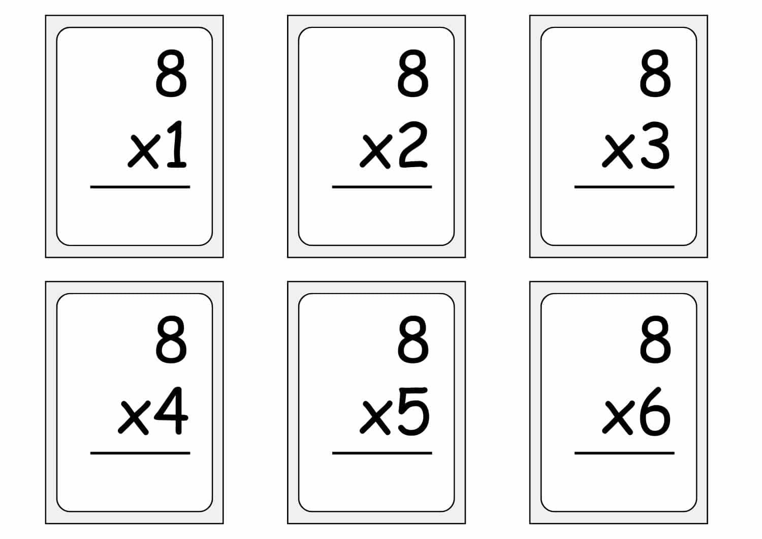 Multiplication Flashcards Free Printables 48 Pages Teach Prints