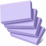 Scheam 4 Pack Purple Lined Index Note Cards 3x5 Inch Ruled Flash Cards 200g Thick Memo Notes Memory Card Paper for Home Office Red Blue Lines 200 Count Walmart